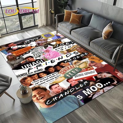 27 Stijl Central Perk Friends TV Show Tapijt Vloerkleed voor Woonkamer Slaapkamer Huis Sofa Decoratie, Kindervloerkleed Antislip Vloermat 40x60cm( 15x23in )