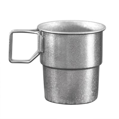 Stapelbare koffiemokken Titanium kampeerbekers 300 ml opvouwbare handgreep Buitenkoffiemokken Herbruikbaar Ice flower without cover