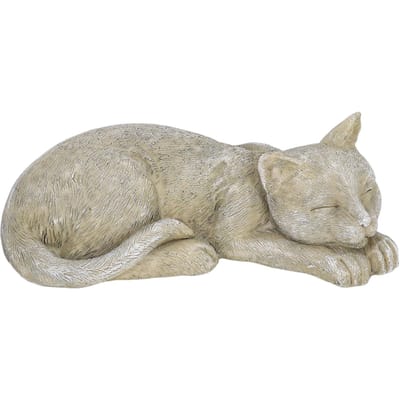 Imitatie stenen huisdier gedenkteken grafsteen kat hond herdenkingshars knutsel grafsteen voor gazon beige