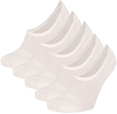 Apollo - Sportsokken Dames Kort Microvezel 5-pack - Wit - One Size