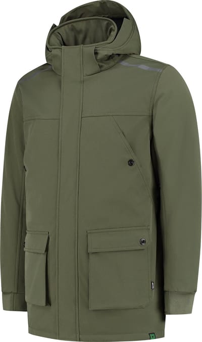 Tricorp Winter Softshell Parka Rewear 402713 - Legergroen - 3XL