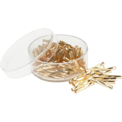 Glazen pinnen gedraaid, 15 mm - Goud