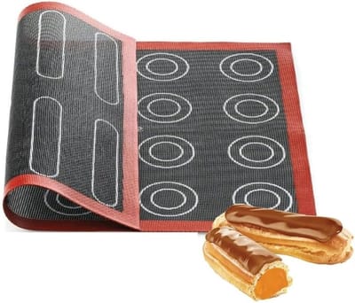 Set van 2 Herbruikbare Siliconen Bakmatten 40 x 30 cm, Antiaanbaklaag, Warmtebestendig, Ideaal voor Brood en Taart Bakken