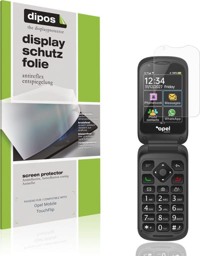 dipos – 4x Matte Beschermfolie geschikt voor Opel Mobile TouchFlip | Krasbestendige & antireflecterende Screenprotector Ultra-Thin
