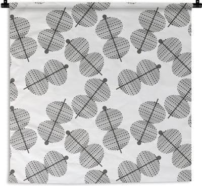 Wandkleed - Wanddoek - Lampion - Patronen - Lampen - 180x180 cm - Wandtapijt