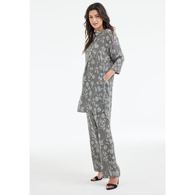 DIDI Tunic Diary Black Bloom Print Größe: 38 | Longsleeves Outlet | Damen | Schwarz