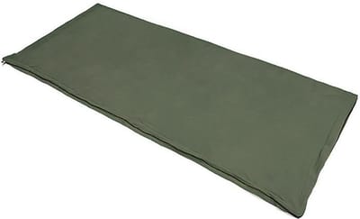 180X75Cm Ultralight Fleece Slaapzak - Legergroene Reizen - Volwassen Slaapzak