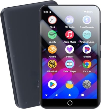 Thuys - MP3 Speler Bluetooth - MP4 Speler - Muziek Speler - Touchscreen - 160GB - Zwart