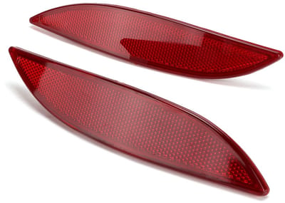 Allecto - Achterbumper Reflectoren - Set van 2 - Verbeterde zichtbaarheid - Geschikt voor III Fluence - Veiligheid - Auto-accessoires - 2008-2016