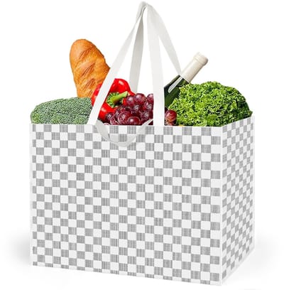 Dailygoods - Extra Large Tote Bag - Herbruikbare Winkeltas - Vouwbaar - Multicolor - Grote Capaciteit - Perfect voor Opslag en Strandgebruik