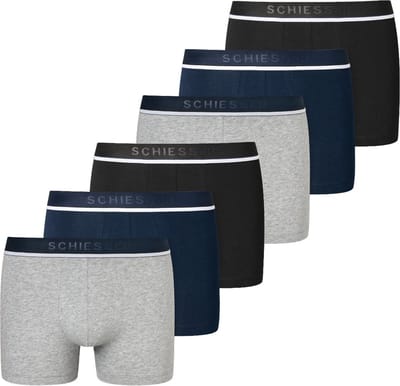 Schiesser Heren Shorts / Pants 6er Pack - 95/5 - Cotton