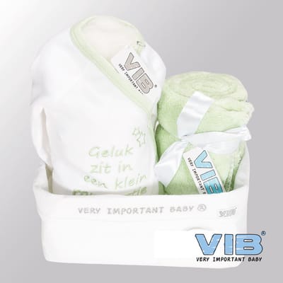VIB® - Giftset Commodemandje - Blanket Mint - Babykleertjes - Baby cadeau - zwangerschap aankondiging - geboorte cadeau
