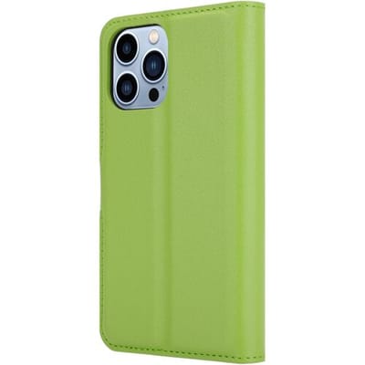 ShieldCase telefoonhoesje geschikt voor Apple iPhone 14 Pro Max wallet case - groen - Bookcase hoesje portemonnee - Walletcase flipcase shockproof hoesje pasjeshouder