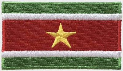 Patchy® – Surinaamse vlag Strijk Embleem Patch 6.5 x 4 cm