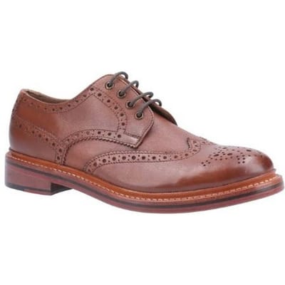 Cotswold Heren Quenington Goodyear Welt Lace Up Leren Schoen (Bruin)