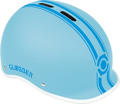 Helm - Globber Helm Urban XS Pastel Blue - blauw - LED verlichting - ABS helm - verstelbaar - XS 47-51 cm
