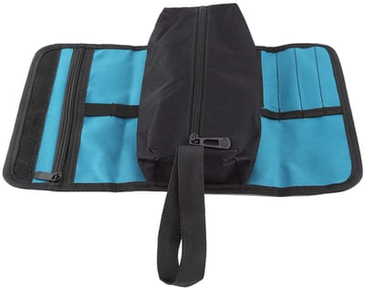 Dailygoody - Sac De Rangement Porte Outils Pliable - Gereedschapstas voor Electriciën - Lichtgewicht en Draagbaar - Blauw/Zwart - Waterdicht - Perfect.