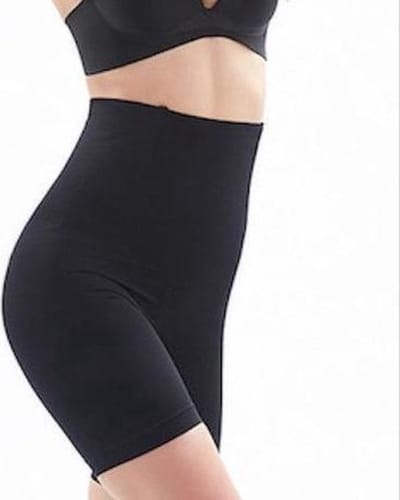 *** Corrigerende Hoge Short - High Waist Shapewear - Corrigerend Ondergoed voor Billen, Buik en Dijen - Zwart - Maat 102 t/m 115 cm - van Heble® ***