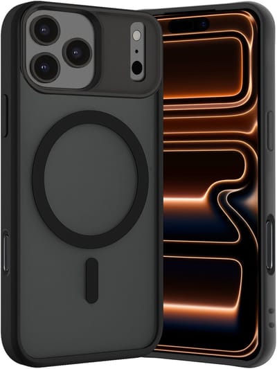 Hoes - Geschikt voor iPhone 17 Pro / 18 Pro - Magsafe Compatible - Sterk & Shockproof - Back Cover - Shock Proof Case - Telefoon Hoesje Shockproof - Zwart