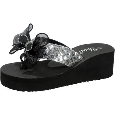 Schoenen Dames Slippers Dames Slippers Grote Maten Casual Sandalen Dames Ronde Neus Platform Sleehakken Strik Dames Sandalen 43