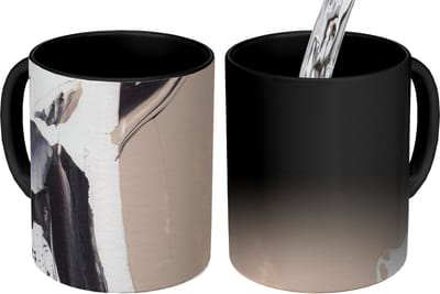 Magische Mok - Foto op Warmte Mokken - Koffiemok - Verf - Design - Abstract - Magic Mok - Beker - 350 ML - Theemok