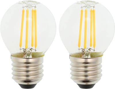 VITO LED Filament Kogellamp G45 E27 - 6W (vervangt 60W) - 724lm - 2700K - Ø45mm - 220-240V - Energiezuinig - 2 stuks