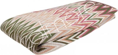 Colmore by Diga katoenen plaid met print pastel 130 x 170 cm