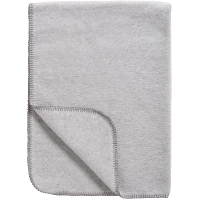 Meyco Baby Uni wiegdeken - geweven - grey melange - 75x100cm - 1.0 TOG