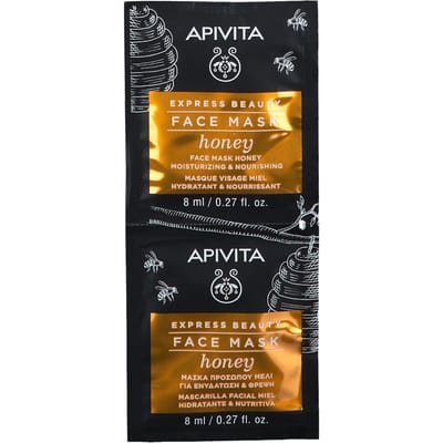 Apivita Express Beauty Face Mask Honey Moisturizing & Nourishing 2x8 Gezichtsmasker