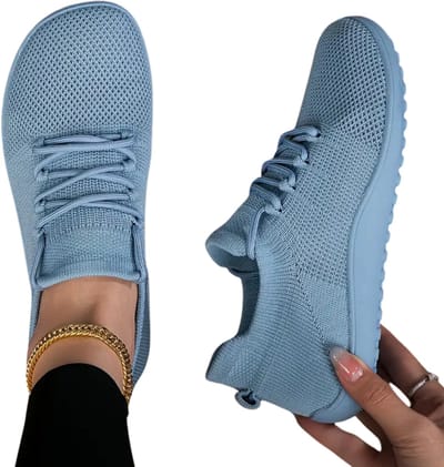 Bovista Barefoot Schoenen - Waterschoenen - Aquashoes - Afzwemschoenen - Zwemles - Dames & Heren - Fitness - Sportschoenen - Lichtblauw - Maat 36