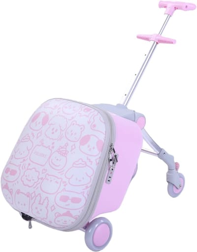Kinderen Rijden op Bagage - Handbagage met Stoel - Reizen met Kinderen - Innovatief 2-in-1 Ontwerp