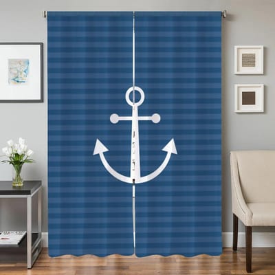 Interieur Keukengordijnen voor Woonkamer 2 Stuks Verduisterende Gordijnen Deurgordijn Anker Afscheiding Slaapkamer Decoratie Schaduw W50xH70cmx2pcs-CL gray