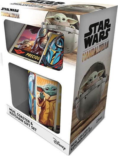 The Mandalorian (S2) Mok, Onderzetter en Sleutelhanger Cadeauset