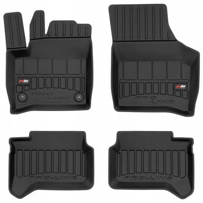 Frogum No.77 - Automatmatten - Geschikt voor Skoda Citigo Electric vanaf 2019 - 3D Pasvorm - Hoge Rand 6cm - TPE Rubber