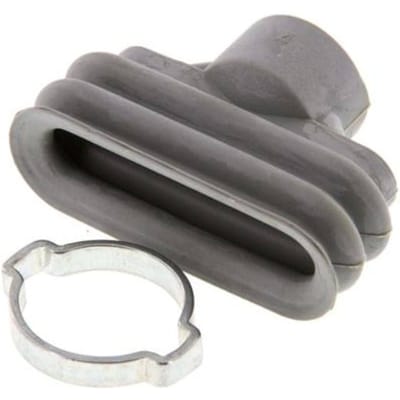25x8mm Ovaal balg NBR Grijs Vacuümzuignap Slag 6mm Oorklem - SCL-OB-25-6-N