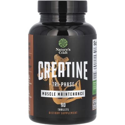 Nature's Craft, Créatine, Phase 3, 90 Comprimés