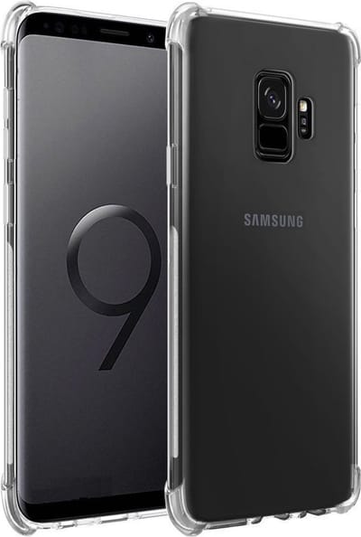 Hoesje geschikt voor Samsung Galaxy S9 Plus - Clear Anti Shock Hybrid Armor Case Siliconen Back Cover Hoes Transparant