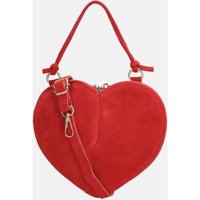 Charm London clutch suede rood