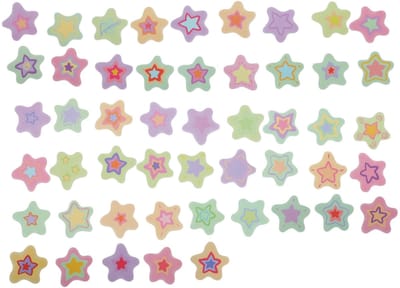 Dailygoods- Sterrenstickers Waterbestendig - 50 Stuks - Esthetische Stickers - Scrapbooking - Decoratie voor Dagboek/Album - Unieke Designs - Decoratiestickers