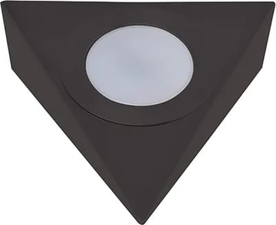 LED driehoekspot mat zwart 230V