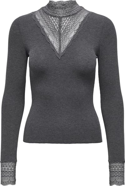 Only Dames Longsleeve Grijs XS Volwassenen