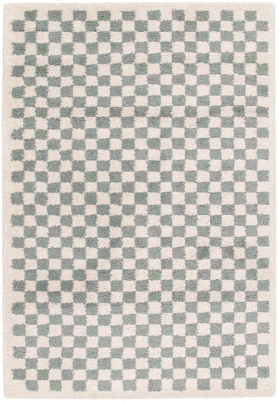 AFK Living - Hoogpolig ruitmotief tapijt zacht en volumineus CHECKERS