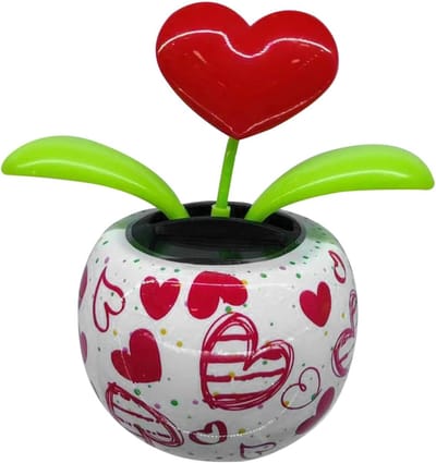 Dansende Bloem Speelgoed - Zonne Danser Ornament - Auto Decoratie - Zonne-energie Aangedreven - 10 x 6.5 x 12 cm