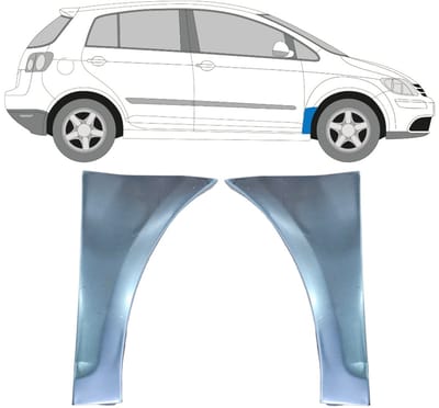 Reparatiepaneel voorspatbord voor Volkswagen Golf Plus 2005-2013