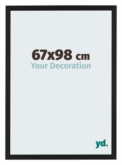 Your Decoration - Fotolijst 67x98 cm - MDF - Zwart Mat - Catania