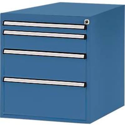 Manuflex onderbouw met schuifladen, voor werkbank Profi diepte 700 mm, briljantblauw