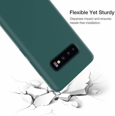 ShieldCase silicone case geschikt voor Samsung Galaxy s10 hoesje - optimale bescherming - perfecte pasvorm - TPU Materiaal - groen