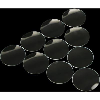 10 stuks koepelvormige mineraalglas spiegel horlogelens vervangende onderdelen horlogemaker 28 mm 28mm black