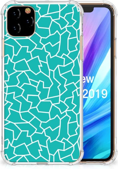 Apple iPhone 11 Pro Max Back Cover Cracks Blue