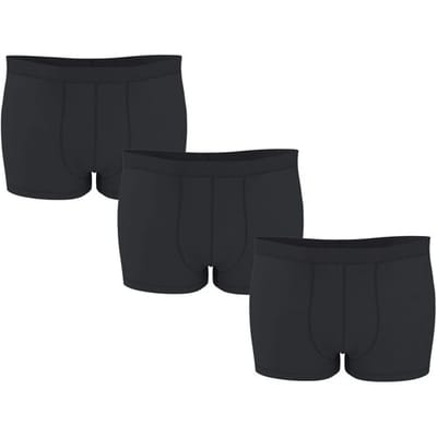 ESMARA MEN Set van 3 heren boxers, plus size (Zwart, XXL)
